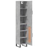 vidaXL Skříň highboard betonově šedá 34,5x34x180 cm kompozitní dřevo