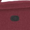 vidaXL Polohovací křeslo vínové textil