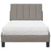 vidaXL Postel s matrací Hanko taupe 80 x 200 cm textil