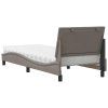 vidaXL Postel s matrací Hanko taupe 80 x 200 cm textil