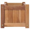 vidaXL Vyvýšený záhon 100 x 30 x 25 cm masivní teakové dřevo