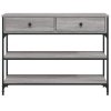 vidaXL Konzolový stolek šedý sonoma 100 x 25 x 75 cm kompozitní dřevo