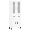 vidaXL Skříň highboard bílá 69,5 x 34 x 180 cm kompozitní dřevo