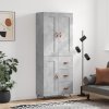 vidaXL Skříň highboard betonově šedá 69,5x34x180 cm kompozitní dřevo