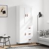 vidaXL Skříň highboard bílá 69,5 x 34 x 180 cm kompozitní dřevo