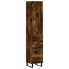 vidaXL Skříň highboard kouřový dub 34,5 x 34 x 180 cm kompozitní dřevo
