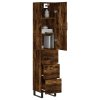 vidaXL Skříň highboard kouřový dub 34,5 x 34 x 180 cm kompozitní dřevo