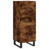 vidaXL Skříň highboard kouřový dub 34,5 x 34 x 180 cm kompozitní dřevo