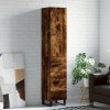 vidaXL Skříň highboard kouřový dub 34,5 x 34 x 180 cm kompozitní dřevo