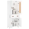 vidaXL Skříň highboard bílá 69,5 x 34 x 180 cm kompozitní dřevo