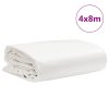 vidaXL Plachta bílá 4 x 8 m 650 g/m²