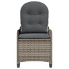 vidaXL Polohovací křeslo Šedá 56 x 66 x 95cm polyratan