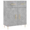vidaXL Skříň highboard betonově šedá 69,5x34x180 cm kompozitní dřevo