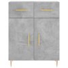 vidaXL Skříň highboard betonově šedá 69,5x34x180 cm kompozitní dřevo