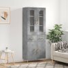 vidaXL Skříň highboard betonově šedá 69,5x34x180 cm kompozitní dřevo