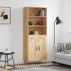 vidaXL Skříň highboard dub sonoma 69,5 x 34 x 180 cm kompozitní dřevo