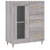 vidaXL Skříň highboard šedá sonoma 69,5 x 34 x 180 cm kompozitní dřevo