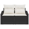 vidaXL Zahradní sofa s polštářem 123 x 62 x 69 cm polyratan