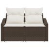 vidaXL Zahradní sofa s polštářem 123 x 62 x 69 cm polyratan