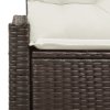 vidaXL Zahradní sofa s polštářem 123 x 62 x 69 cm polyratan