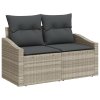 vidaXL Zahradní sofa s polštářem 123 x 62 x 69 cm polyratan