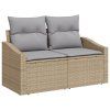 vidaXL Zahradní sofa s polštářem 123 x 62 x 69 cm polyratan