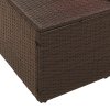 vidaXL Zahradní sofa Hnědá 123 x 62 x 69cm polyratan