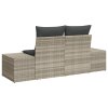 vidaXL Zahradní sofa Šedá 123 x 62 x 69cm polyratan
