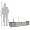 vidaXL Zahradní sofa s polštářem Černá 184 x 62 x 69 cm polyratan