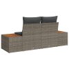 vidaXL Zahradní sofa Šedá 184 x 62 x 85cm polyratan