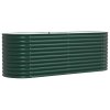 vidaXL Zahradní vyvýšený záhon Zelená 240 x 80 x 81 cm Ocel