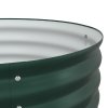 vidaXL Vyvýšený záhon Zelená 240 x 80 x 81 cm Ocel