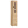 vidaXL Skříň highboard dub sonoma 34,5 x 34 x 180 cm kompozitní dřevo