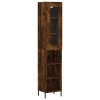 vidaXL Skříň highboard kouřový dub 34,5 x 34 x 180 cm kompozitní dřevo