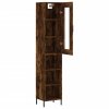 vidaXL Skříň highboard kouřový dub 34,5 x 34 x 180 cm kompozitní dřevo