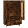 vidaXL Skříň highboard kouřový dub 69,5 x 31 x 115 cm kompozitní dřevo