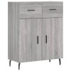 vidaXL Skříň highboard šedá sonoma 69,5 x 34 x 180 cm kompozitní dřevo