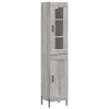vidaXL Skříň highboard šedá sonoma 34,5 x 34 x 180 cm kompozitní dřevo