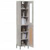 vidaXL Skříň highboard šedá sonoma 34,5 x 34 x 180 cm kompozitní dřevo
