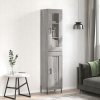vidaXL Skříň highboard šedá sonoma 34,5 x 34 x 180 cm kompozitní dřevo