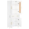 vidaXL Skříň highboard bílá 69,5 x 34 x 180 cm kompozitní dřevo