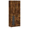 vidaXL Skříň highboard kouřový dub 69,5 x 34 x 180 cm kompozitní dřevo
