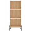 vidaXL Skříň highboard dub sonoma 34,5 x 34 x 180 cm kompozitní dřevo