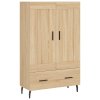 vidaXL Skříň highboard dub sonoma 69,5 x 31 x 115 cm kompozitní dřevo