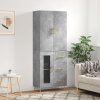 vidaXL Skříň highboard betonově šedá 69,5x34x180 cm kompozitní dřevo