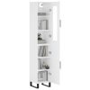 vidaXL Skříň highboard bílá 34,5 x 34 x 180 cm kompozitní dřevo