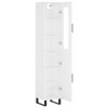 vidaXL Skříň highboard bílá 34,5 x 34 x 180 cm kompozitní dřevo