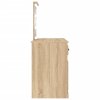 vidaXL Toaletní stolek s LED dub sonoma 130 x 50 x 132,5 cm