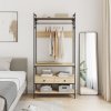vidaXL Stojan na oblečení se zásuvkami dub sonoma 89 x 39 x 184,5 cm