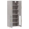 vidaXL Skříň highboard šedá sonoma 69,5 x 34 x 180 cm kompozitní dřevo